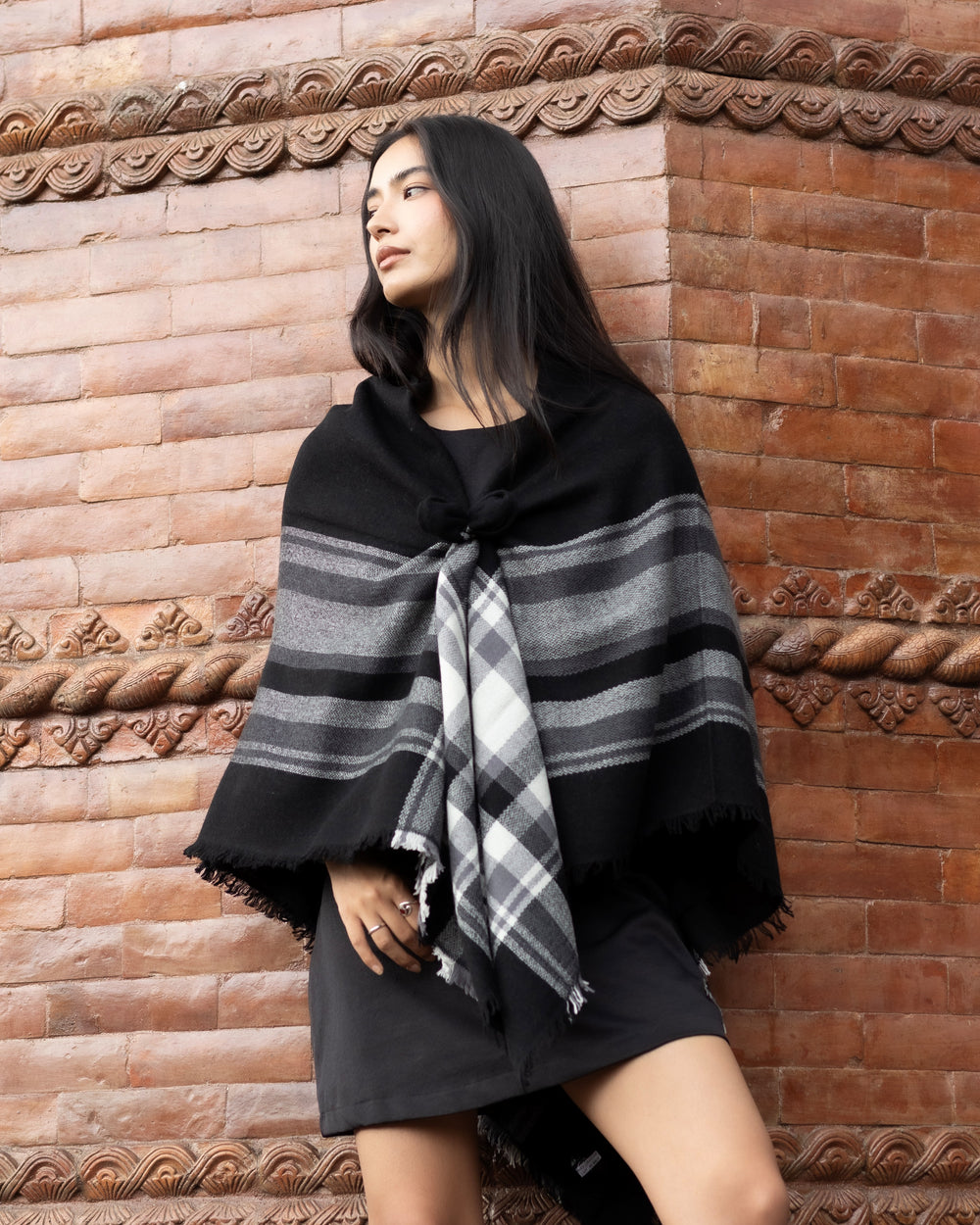 Grid Square Shawl